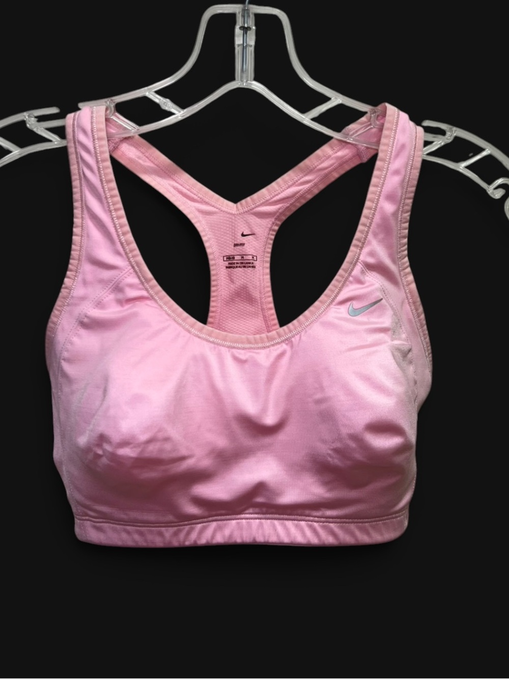 Nike Light Pink Dri-Fit Racerback Sports Bra Size M